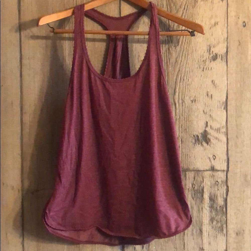lululemon 105 F Singlet Bordeaux Drama size 4